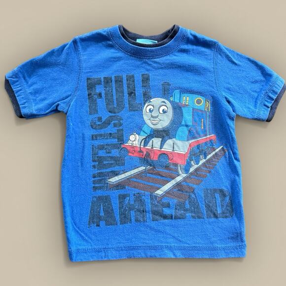 Vtg Toddler T-shirt Thomas the Tank Engine 24 Months 90s Y2K Cartoon Graphic Tee - Picture 1 of 4